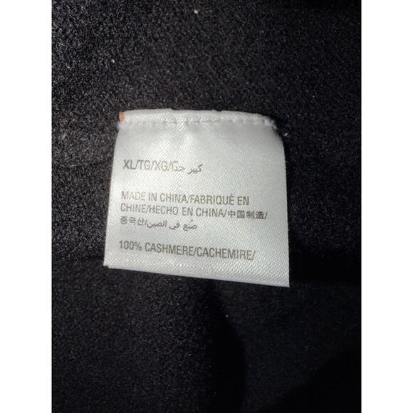 Macy’s 100% Cashmere Black Crewneck Sweater – Size XL - Picture 5 of 6